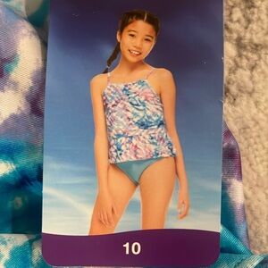 Sz 10 Speedo 2 Piece Swimsuit